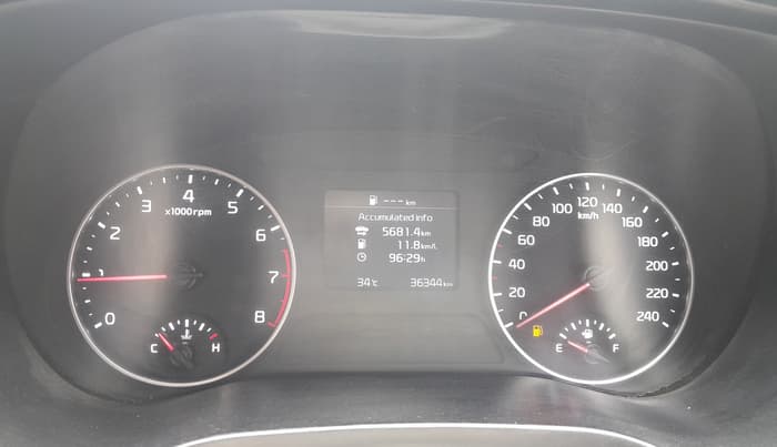 2020 KIA SELTOS HTK 1.5 PETROL, Petrol, Manual, 36,343 km, Odometer Image