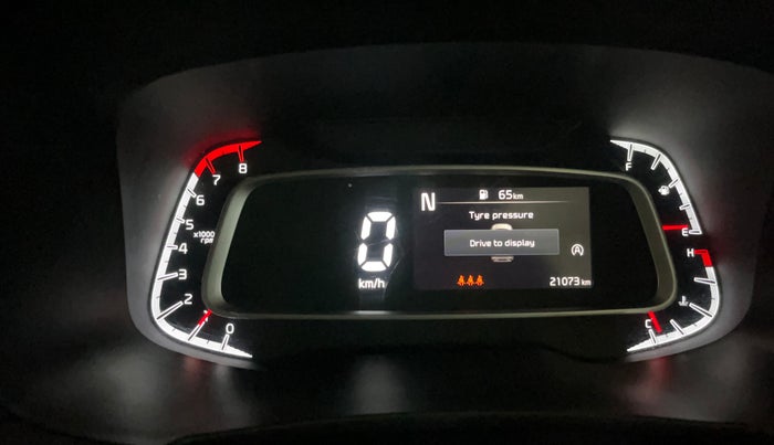 2023 KIA SONET HTX 1.0 IMT, Petrol, Manual, 21,073 km, Odometer Image