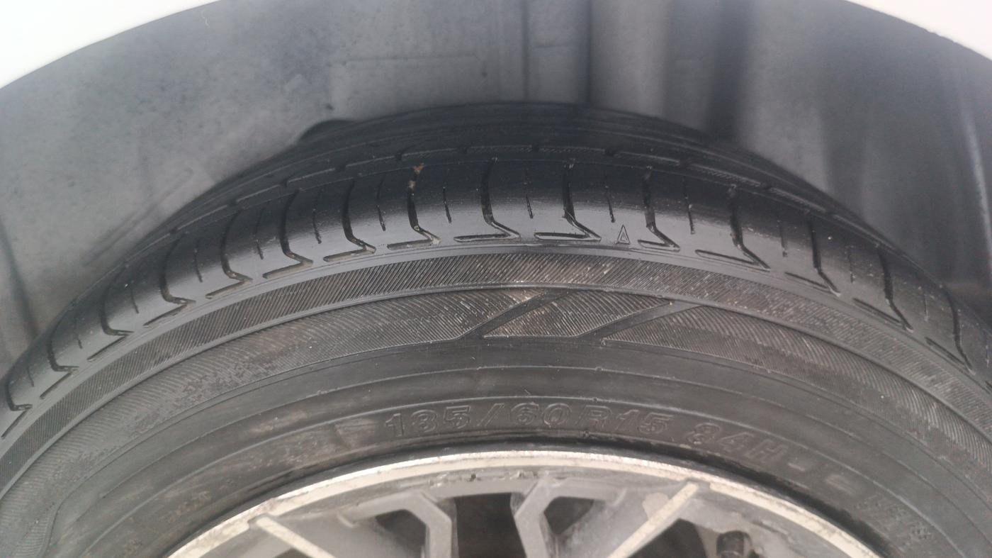 2015 Ford Figo Aspire TREND 1.2 PETROL, Petrol, Manual, 1,08,678 km, Left Rear Tyre Tread
