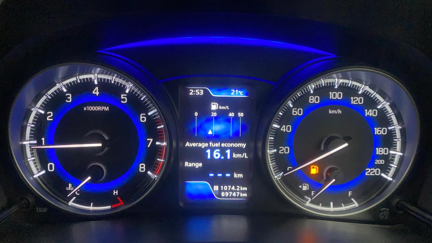 2020 Toyota Glanza G, Petrol, Manual, 70,551 km, Odometer Image