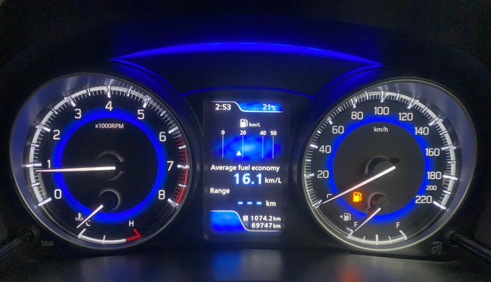 2020 Toyota Glanza G, Petrol, Manual, 69,703 km, Odometer Image