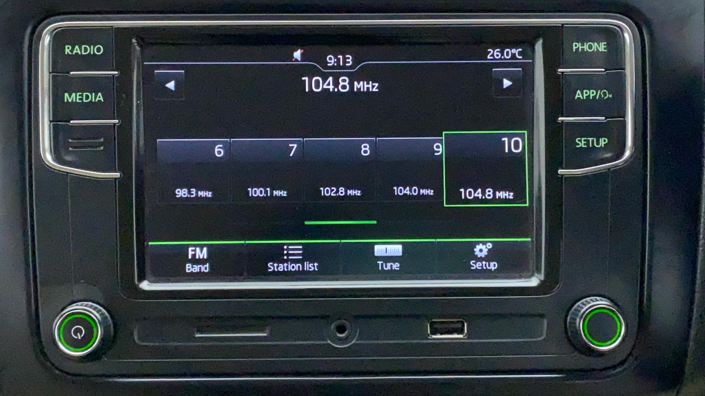2020 Skoda Rapid ACTIVE 1.0 TSI, Petrol, Manual, 47,412 km, Infotainment System