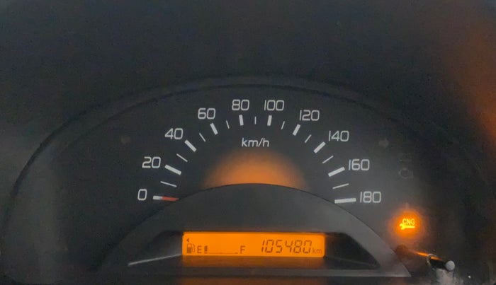 2014 Maruti Wagon R 1.0 LXI CNG, CNG, Manual, 1,05,882 km, Odometer Image