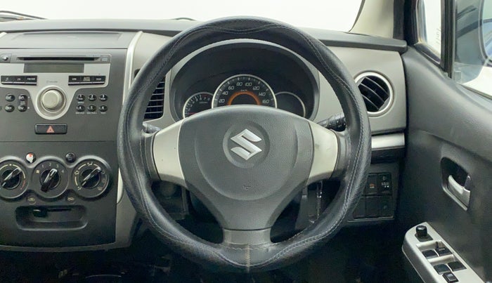 2011 Maruti Wagon R 1.0 VXI, Petrol, Manual, 75,861 km, Steering Wheel Close Up