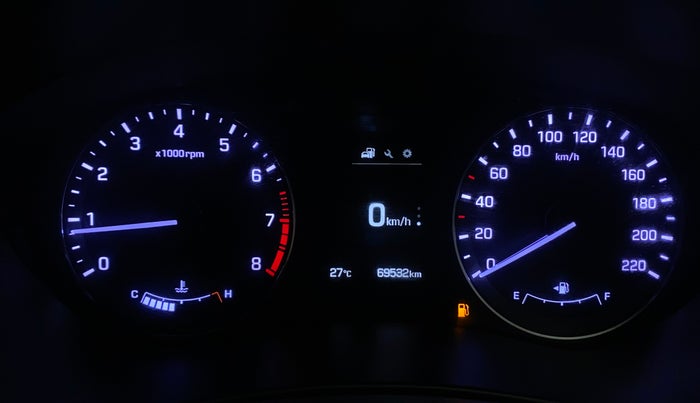 2017 Hyundai Elite i20 ASTA 1.2 (O), Petrol, Manual, 69,606 km, Odometer Image