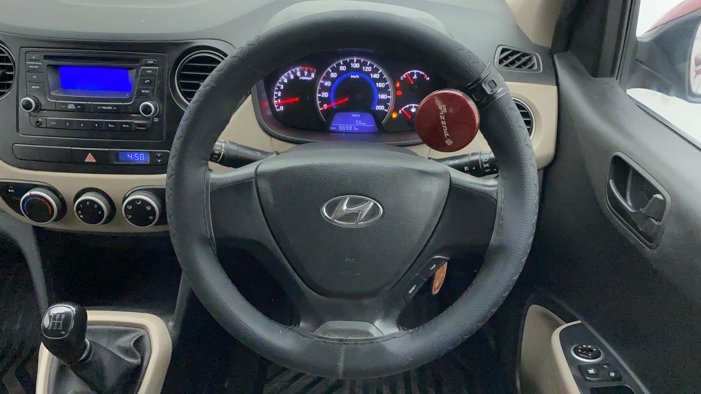 2016 Hyundai Grand i10 MAGNA 1.2 KAPPA VTVT, Petrol, Manual, 87,086 km, Steering Wheel Close Up