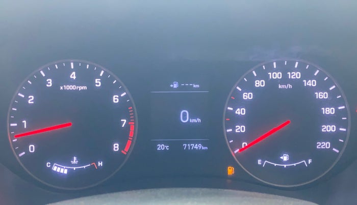 2018 Hyundai Elite i20 ASTA 1.2 (O), Petrol, Manual, 71,713 km, Odometer Image