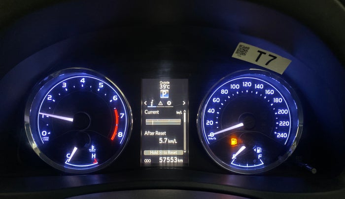2018 Toyota Corolla Altis G CVT PETROL, Petrol, Automatic, 57,553 km, Odometer Image