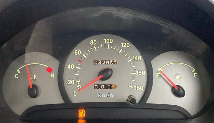 2012 Hyundai Santro Xing GL PLUS, Petrol, Manual, 43,967 km, Odometer Image