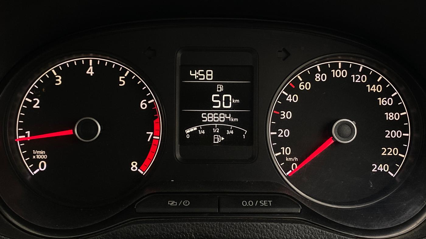 2015 Volkswagen Polo HIGHLINE1.2L, Petrol, Manual, 58,680 km, Odometer Image