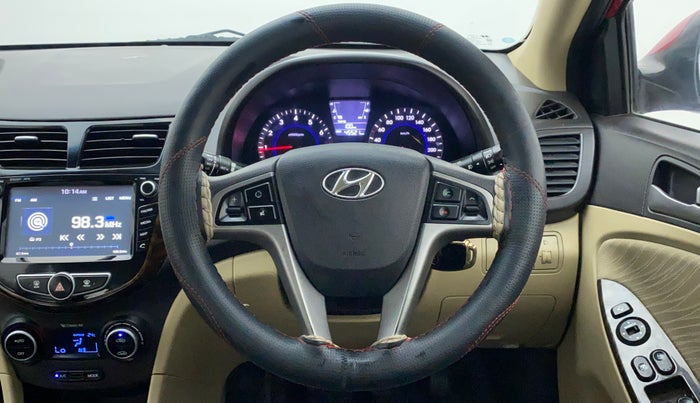 2016 Hyundai Verna 1.6 VTVT SX, Petrol, Manual, 45,520 km, Steering Wheel Close Up