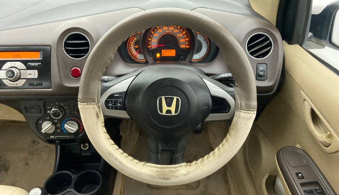 2012 Honda Brio S MT, Petrol, Manual, 98,495 km, Steering Wheel Close Up