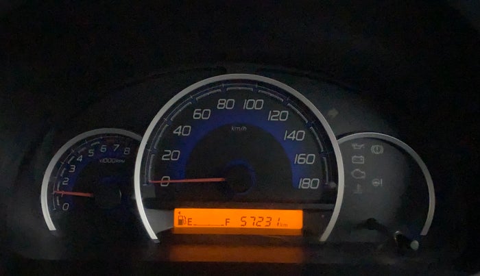 2018 Maruti Wagon R 1.0 VXI, Petrol, Manual, 57,177 km, Odometer Image