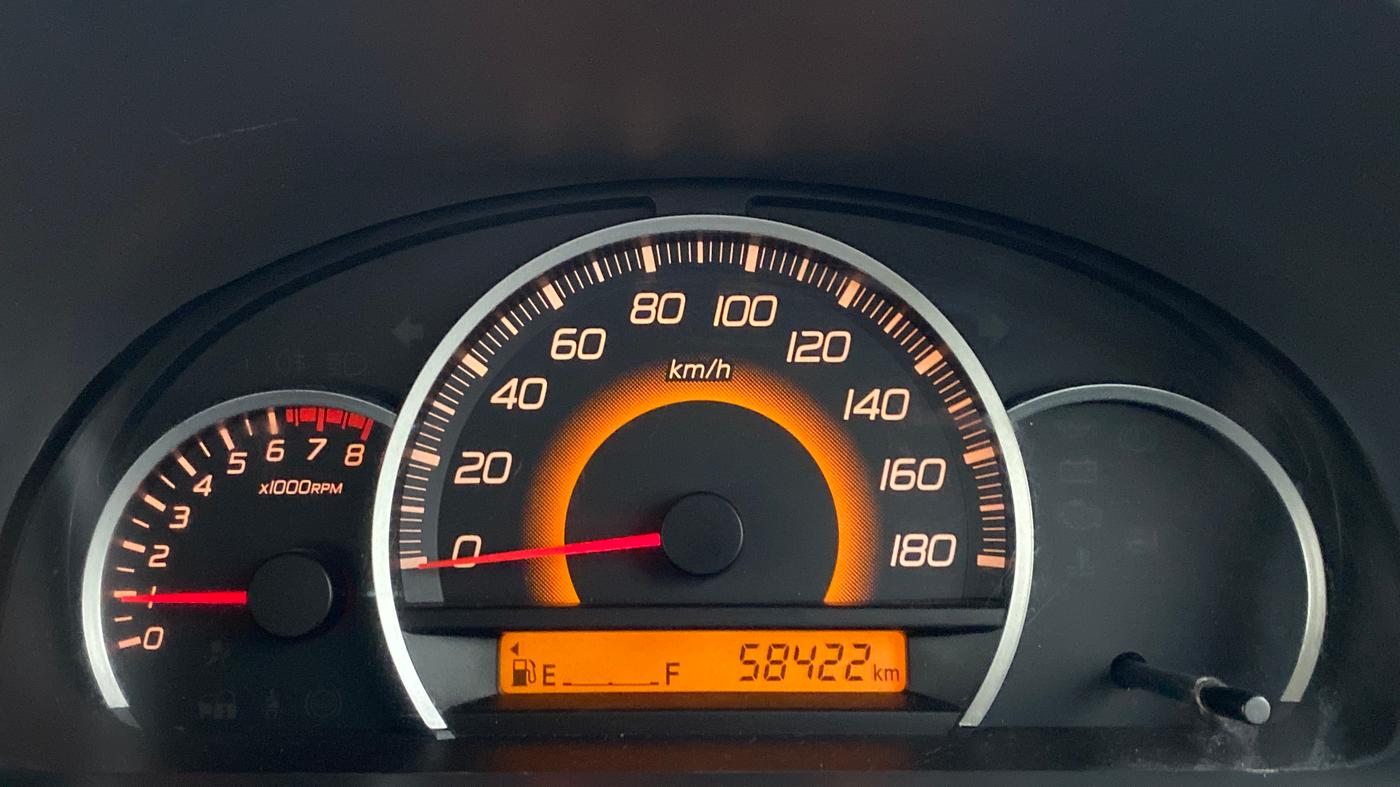 2012 Maruti Wagon R 1.0 VXI, Petrol, Manual, 58,454 km, Odometer Image