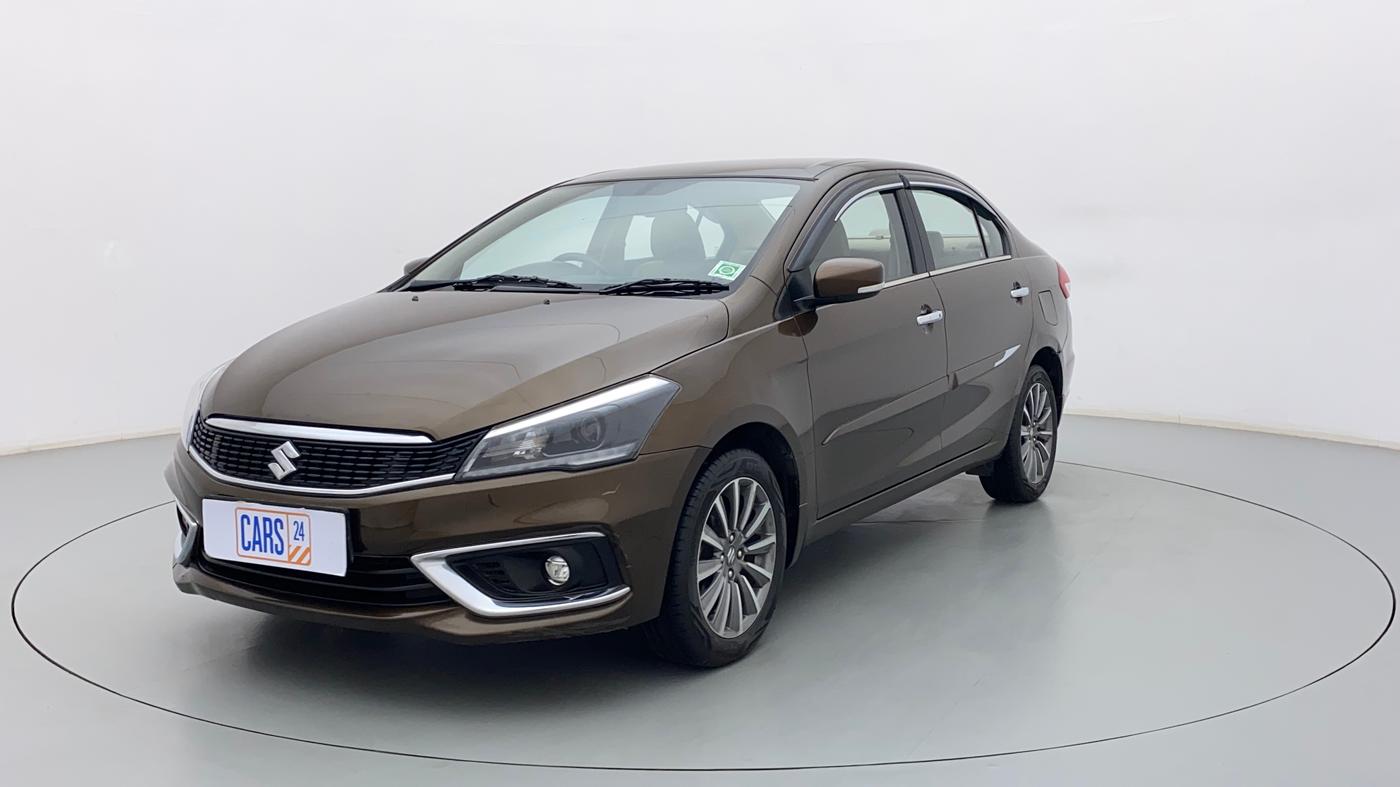 2018 Maruti Ciaz ALPHA  AT 1.5 SHVS PETROL, Petrol, Automatic, 72,149 km, Left Front Diagonal