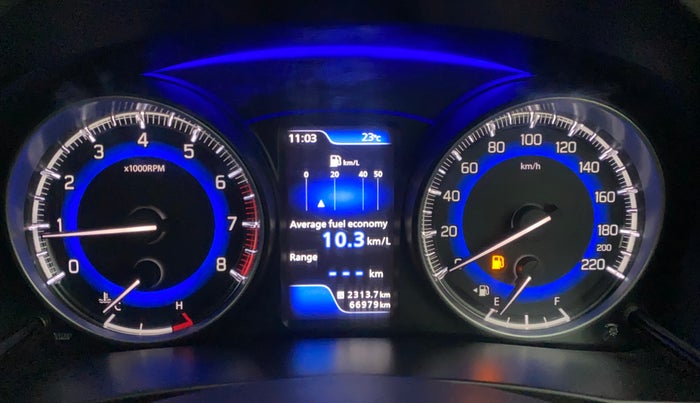 2016 Maruti Baleno ALPHA PETROL 1.2, Petrol, Manual, 66,936 km, Odometer Image