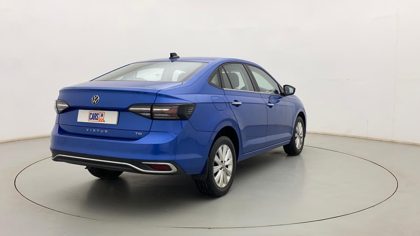 2022 Volkswagen VIRTUS HIGHLINE TSI 1.0 MT, Petrol, Manual, 19,527 km, Right Back Diagonal