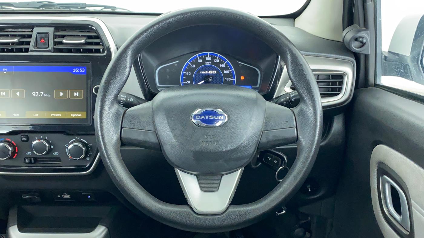 2020 Datsun Redi Go T(O) 1.0 AMT, Petrol, Automatic, 22,551 km, Steering Wheel Close Up