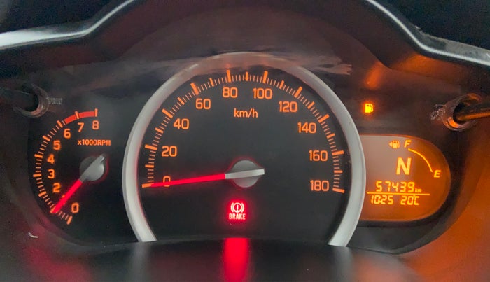 2015 Maruti Celerio VXI AGS, Petrol, Automatic, 57,439 km, Odometer View