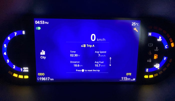 2023 Tata NEXON CREATIVE 1.2 PETROL, Petrol, Manual, 19,617 km, Odometer Image