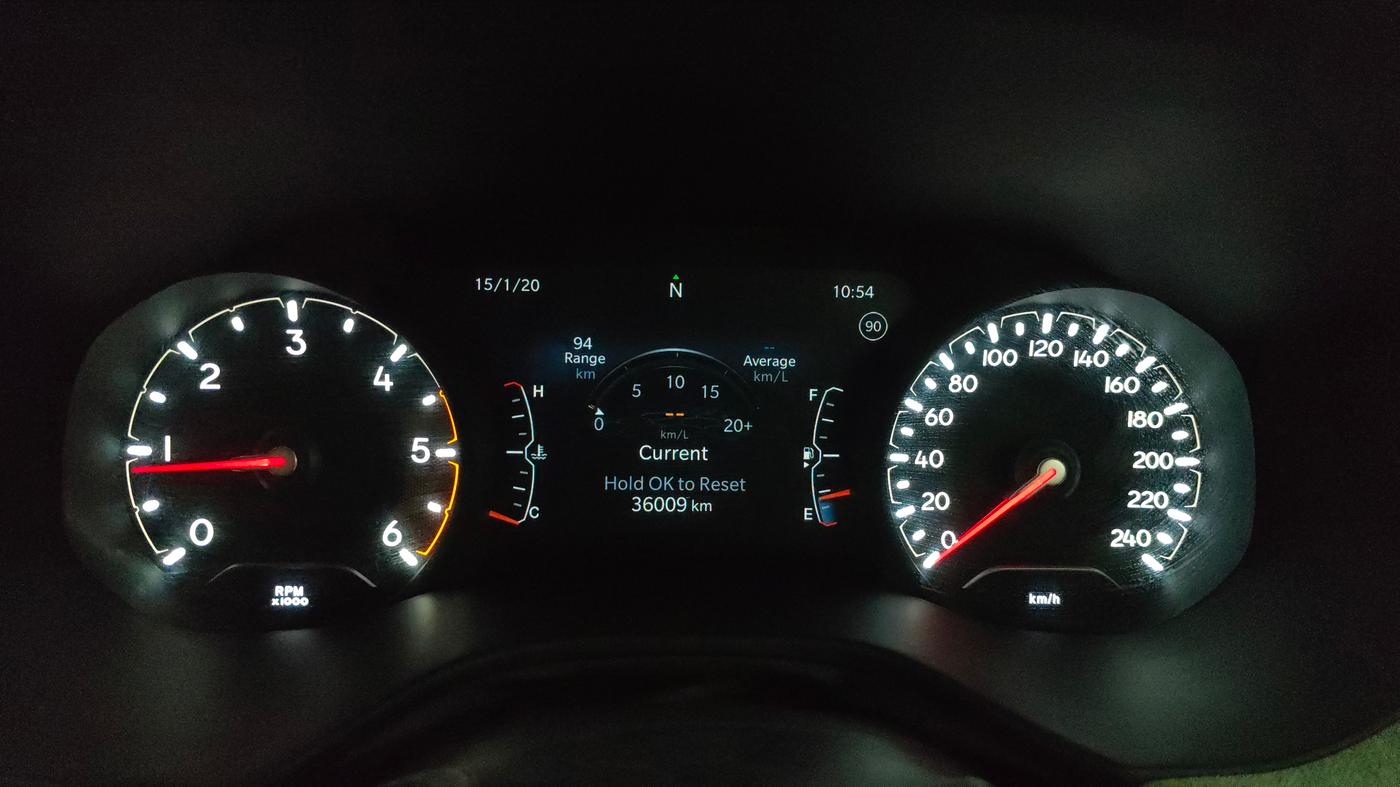 2021 Jeep Compass LONGITUDE (O) 2.0 DIESEL, Diesel, Manual, 36,443 km, Odometer Image