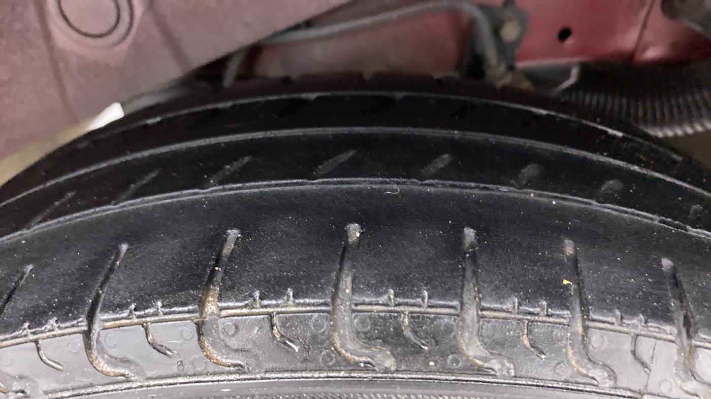 2010 Hyundai Santro Xing GL, Petrol, Manual, 82,095 km, Left Rear Tyre Tread