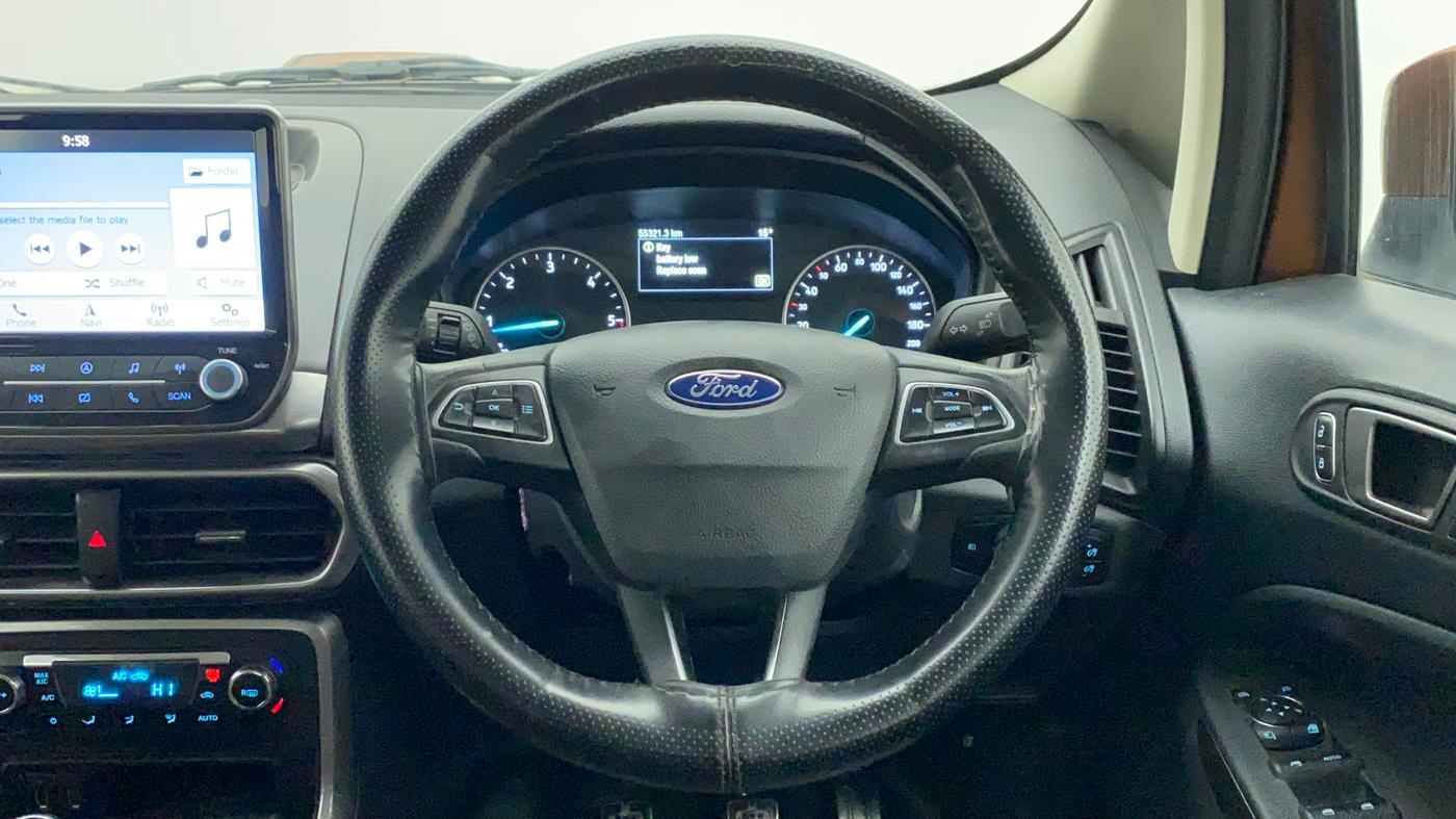 2019 Ford Ecosport TITANIUM 1.5L DIESEL, Diesel, Manual, 55,321 km, Steering Wheel Close Up