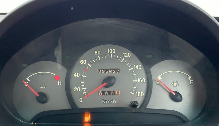 2010 Hyundai Santro Xing GLS, Petrol, Manual, 95,627 km, Odometer Image