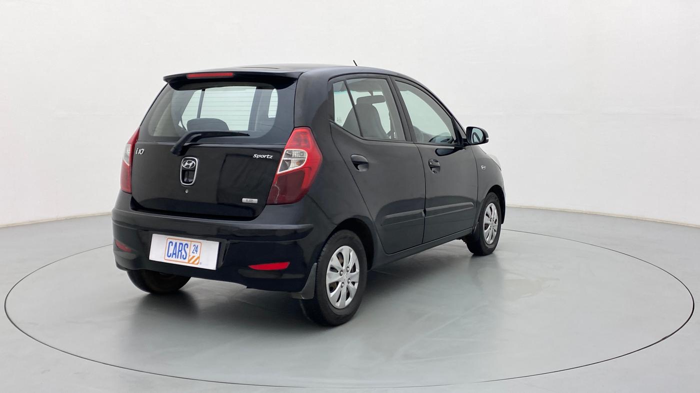 2013 Hyundai i10 SPORTZ 1.2 KAPPA2 O, Petrol, Manual, 98,039 km, Right Back Diagonal