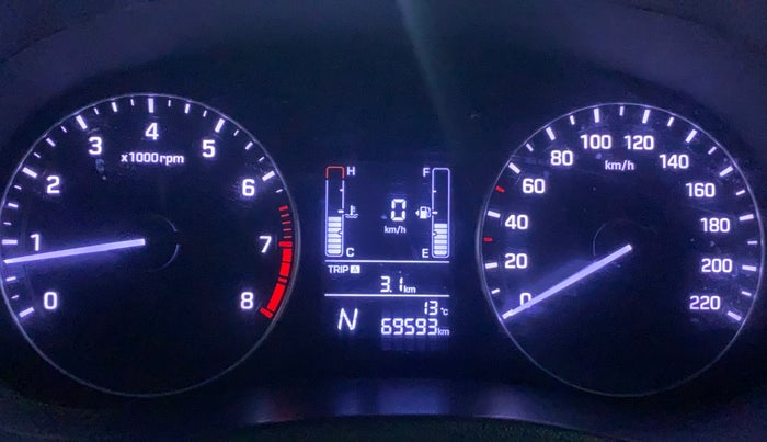 2017 Hyundai Creta SX PLUS AT 1.6 PETROL, Petrol, Automatic, 69,581 km, Odometer Image