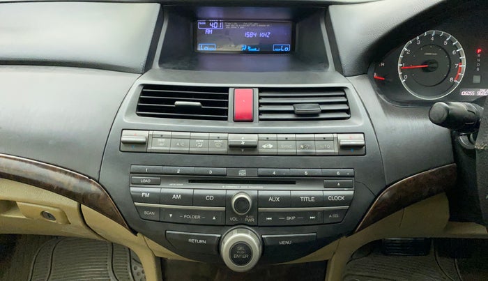 2010 Honda Accord 2.4L I-VTEC AT, Petrol, Automatic, 1,06,053 km, Infotainment System