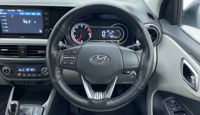 2020 Hyundai GRAND I10 NIOS SPORTZ AMT 1.2 KAPPA VTVT, Petrol, Automatic, 12,34,567 km, Steering Wheel Close Up