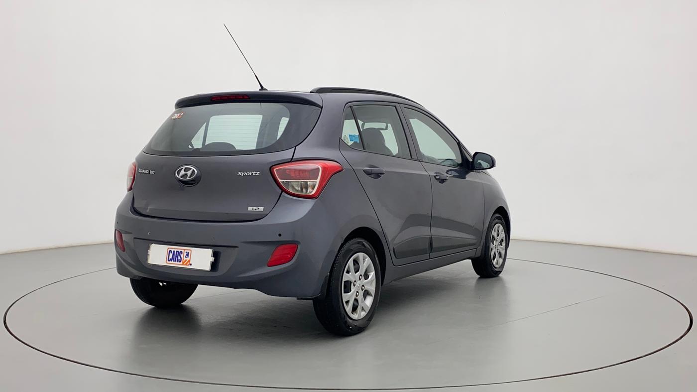 2015 Hyundai Grand i10 SPORTZ 1.2 KAPPA VTVT, CNG, Manual, 86,785 km, Right Back Diagonal