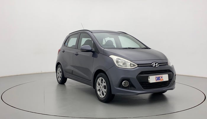 2015 Hyundai Grand i10 SPORTZ 1.2 KAPPA VTVT, CNG, Manual, 86,785 km, Right Front Diagonal