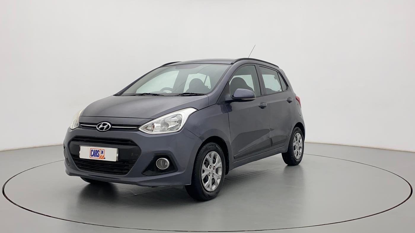 2015 Hyundai Grand i10 SPORTZ 1.2 KAPPA VTVT, CNG, Manual, 86,785 km, Left Front Diagonal
