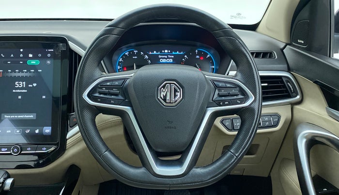 2021 MG HECTOR SHARP CVT, Petrol, Automatic, 18,998 km, Steering Wheel Close Up