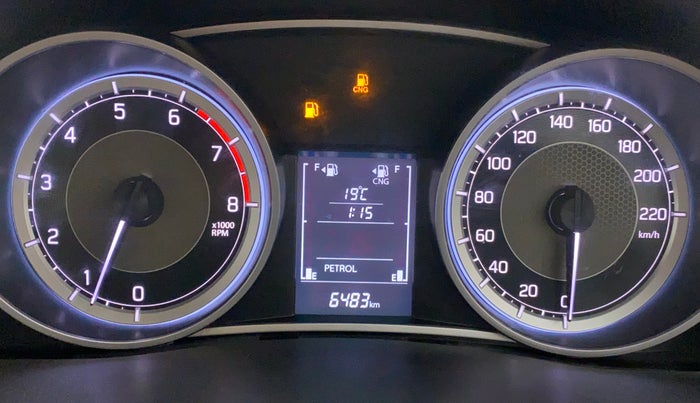 2022 Maruti Dzire ZXI CNG, CNG, Manual, 6,505 km, Odometer Image