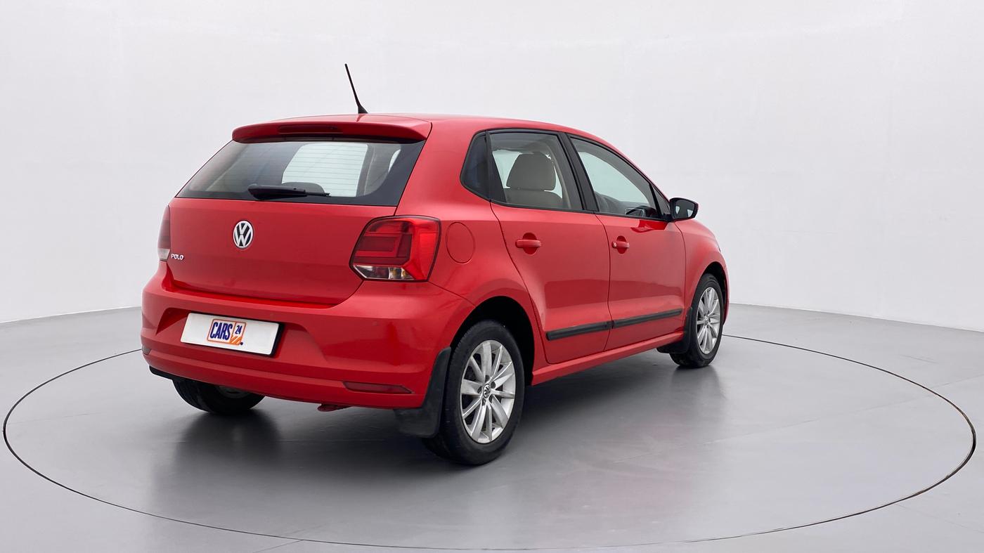 2017 Volkswagen Polo HIGHLINE1.2L PETROL, Petrol, Manual, 91,111 km, Right Back Diagonal