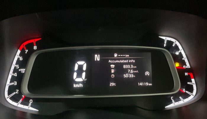 2024 KIA SONET HTK PLUS 1.0 TURBO PETROL IMT, Petrol, Manual, 14,118 km, Odometer Image