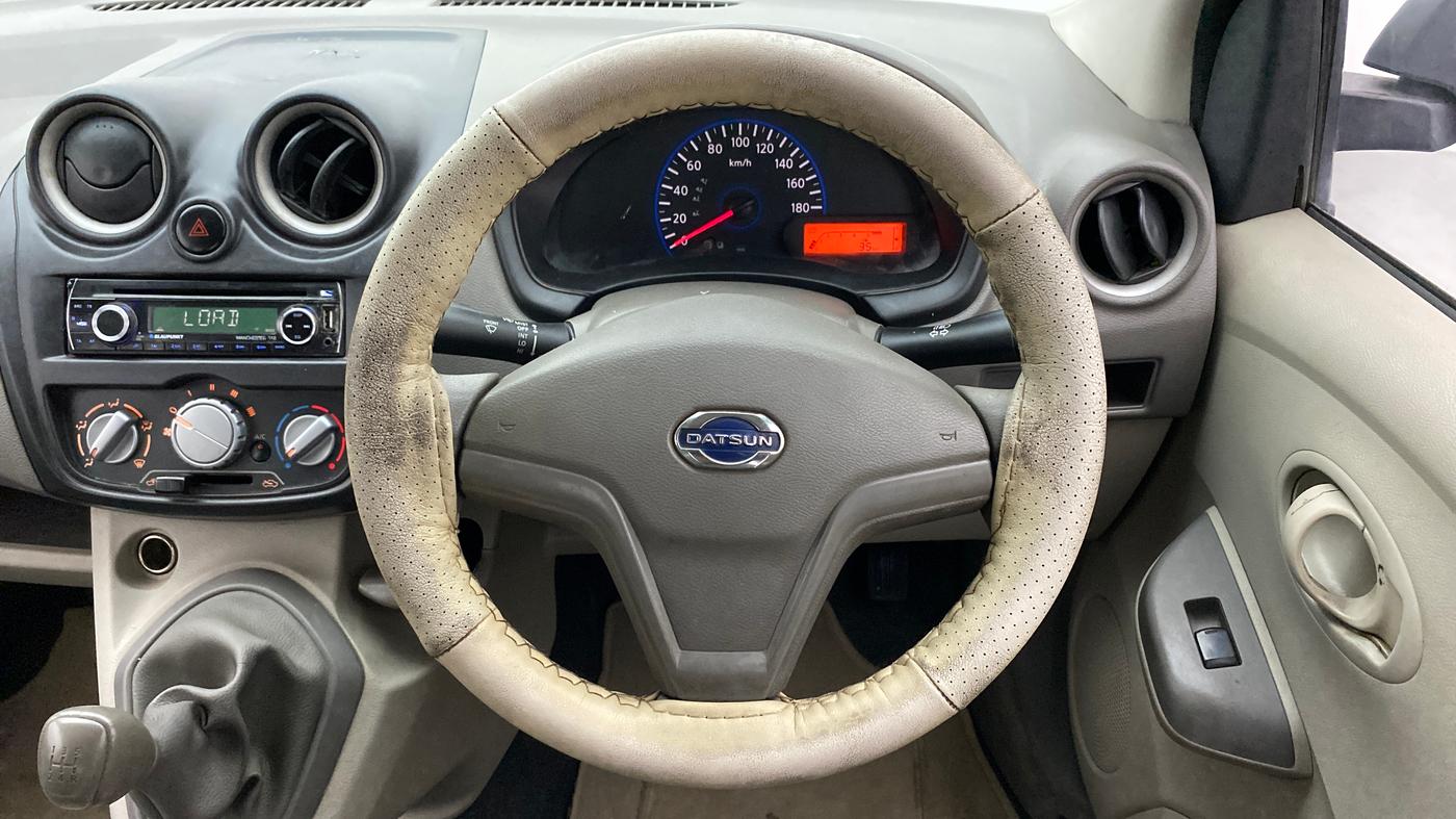 2015 Datsun Go T, Petrol, Manual, 54,171 km, Steering Wheel Close Up