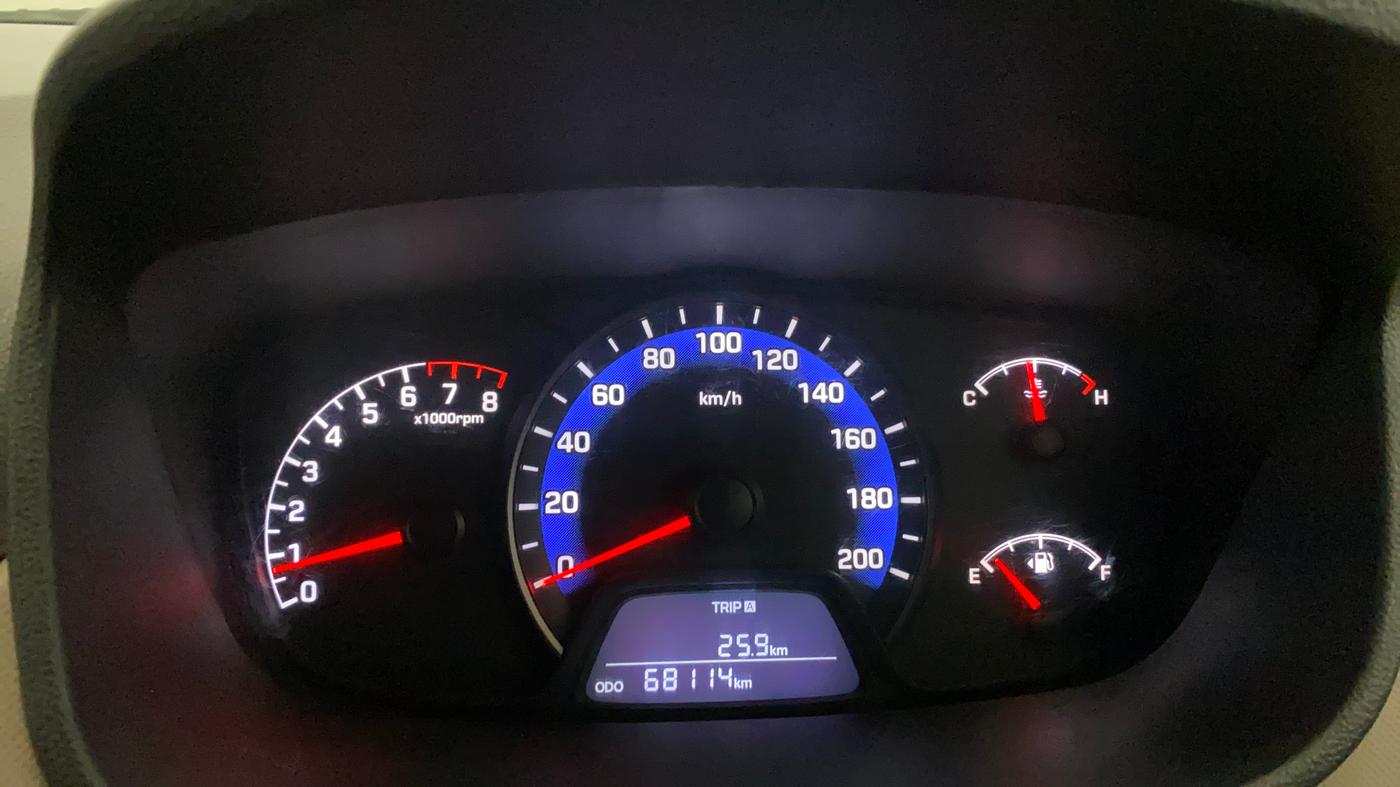 2014 Hyundai Xcent S (O) 1.2, Petrol, Manual, 68,140 km, Odometer Image