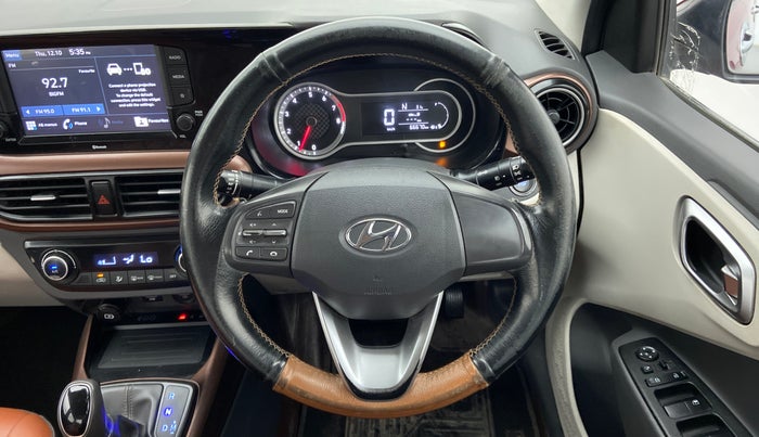 2020 Hyundai AURA SX PLUS 1.2 AMT, Petrol, Automatic, 66,670 km, Steering Wheel Close Up