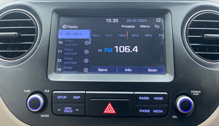 2017 Hyundai Grand i10 SPORTZ (O) AT 1.2 KAPPA VTVT, Petrol, Automatic, 23,270 km, Infotainment System