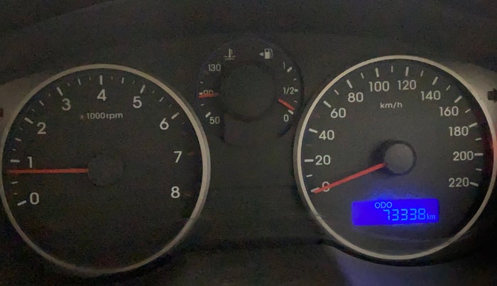 2012 Hyundai i20 MAGNA (O) 1.2, Petrol, Manual, 73,362 km, Odometer Image