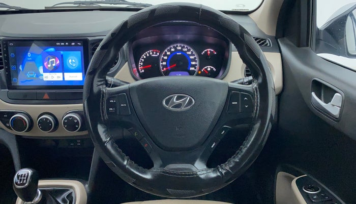 2017 Hyundai Grand i10 SPORTZ 1.2 KAPPA VTVT, Petrol, Manual, 74,968 km, Steering Wheel Close Up