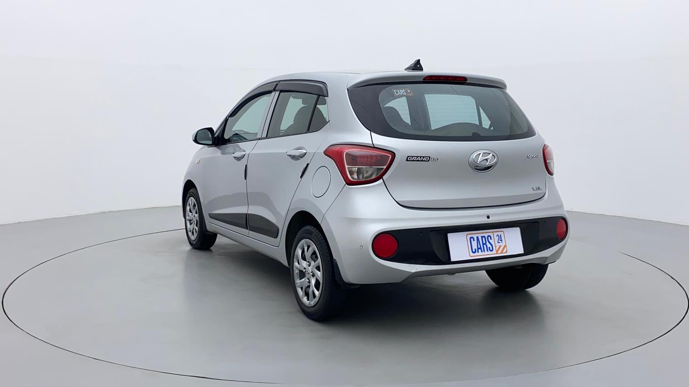 2017 Hyundai Grand i10 SPORTZ 1.2 KAPPA VTVT, Petrol, Manual, 74,968 km, Left Back Diagonal