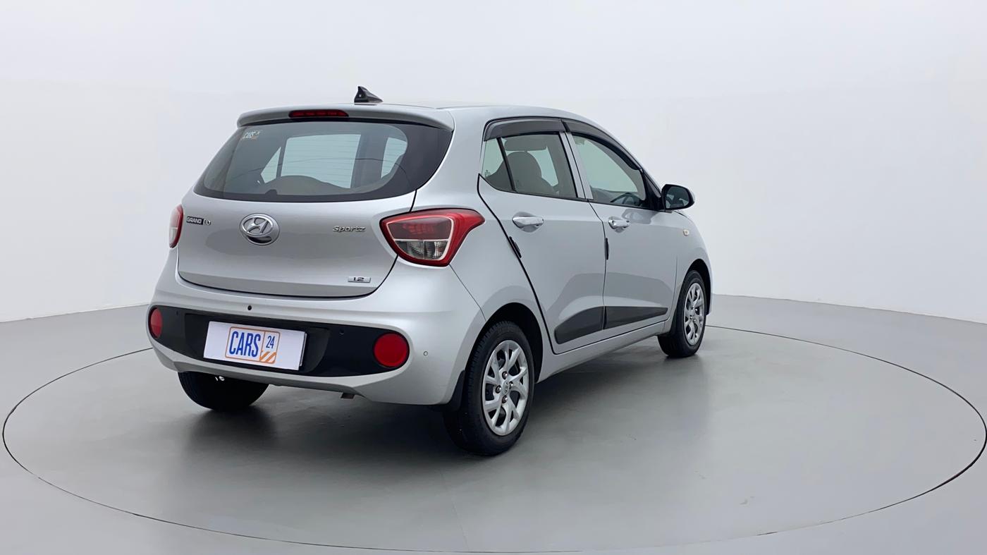 2017 Hyundai Grand i10 SPORTZ 1.2 KAPPA VTVT, Petrol, Manual, 74,968 km, Right Back Diagonal