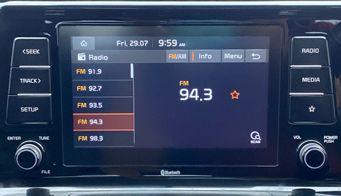 2019 KIA SELTOS GTK 1.4 GDI PETROL, Petrol, Manual, 25,489 km, Infotainment System
