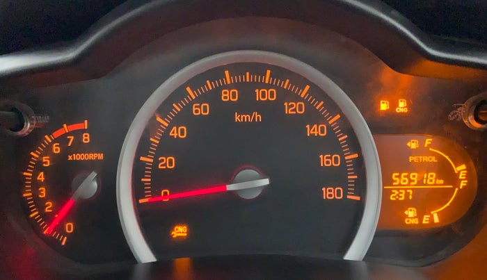 2018 Maruti Celerio VXI CNG OPT, CNG, Manual, 56,918 km, Odometer View