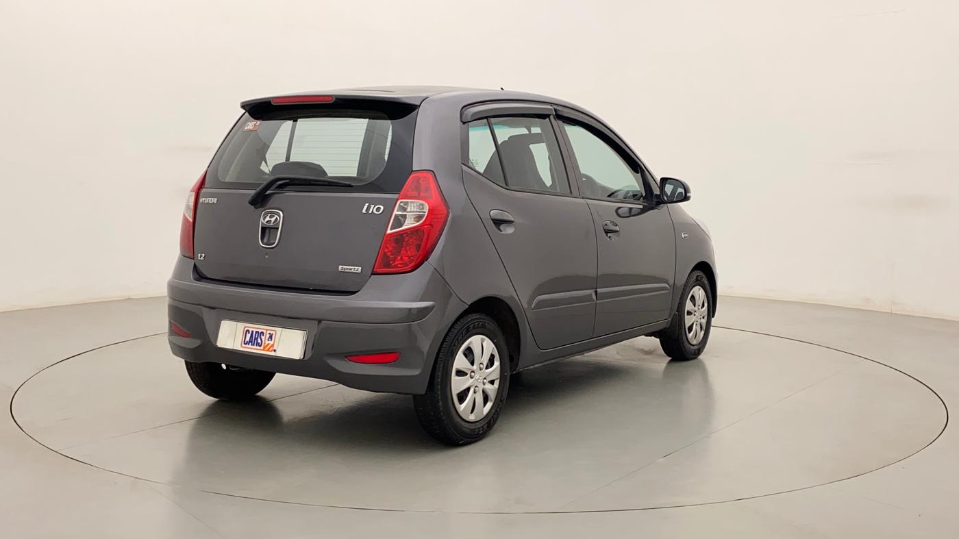 2012 Hyundai i10 SPORTZ 1.2, Petrol, Manual, 26,978 km, Right Back Diagonal